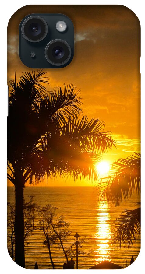Jamaica iPhone Case featuring the photograph Fire in the Sky by Jon Emery