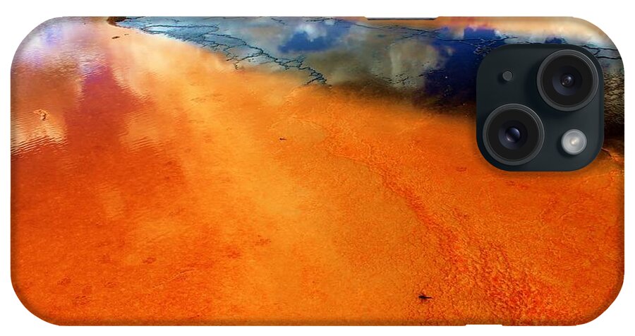 Yellowstone National Park iPhone Case featuring the photograph Fire Orange by Catie Canetti