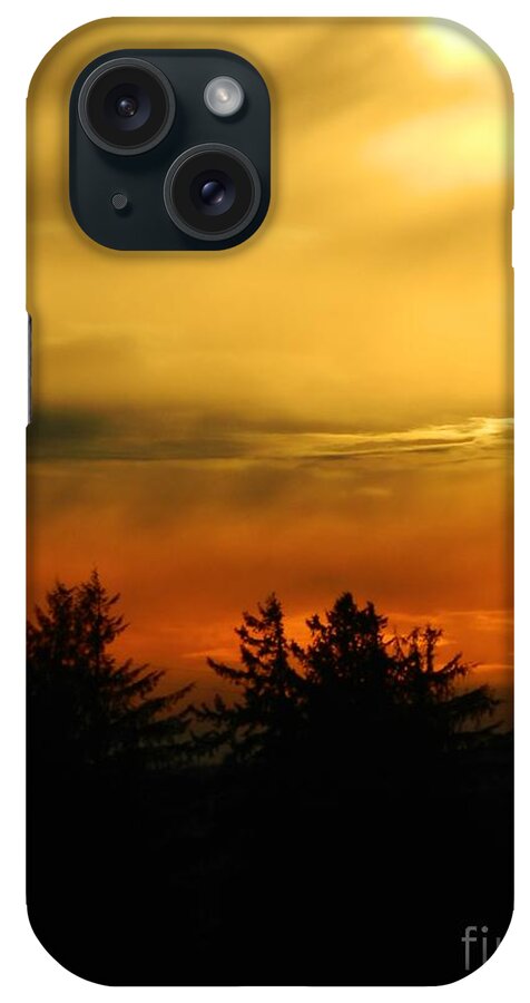 Fire iPhone Case featuring the photograph Fire Sunset 4 by Gallery Of Hope 