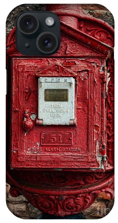 Paul Ward iPhone Case featuring the photograph Fireman - The Fire Alarm Box by Paul Ward