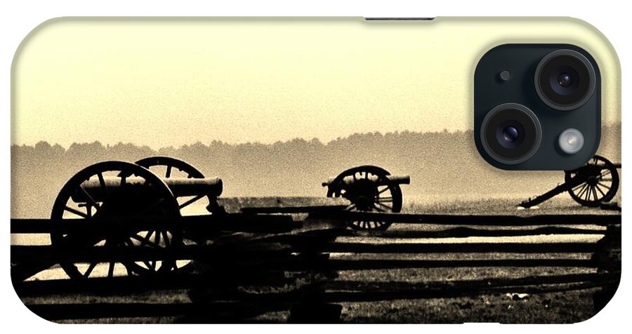 Cannon iPhone Case featuring the photograph Firing Line by Daniel Thompson