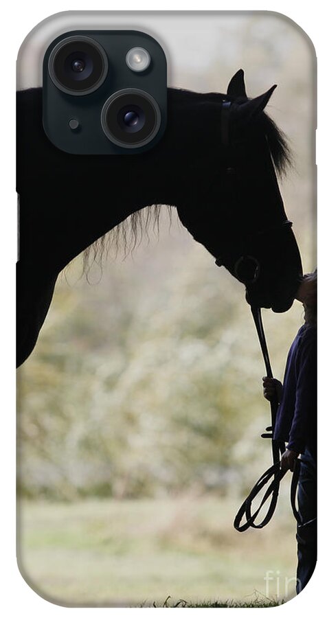 Horse iPhone Case featuring the photograph First Kiss by Carol Lynn Coronios