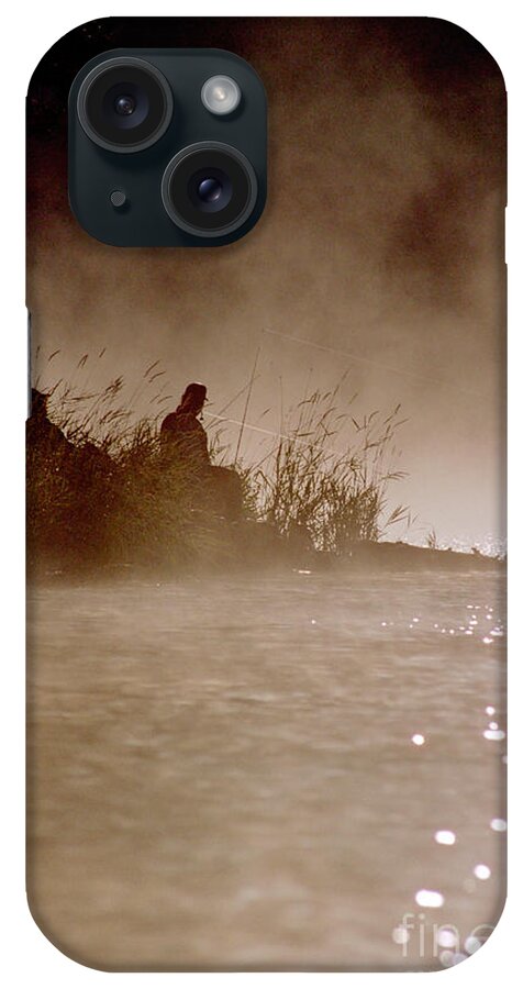 Fisher iPhone Case featuring the photograph Fisher in the Mist by Sharon Elliott