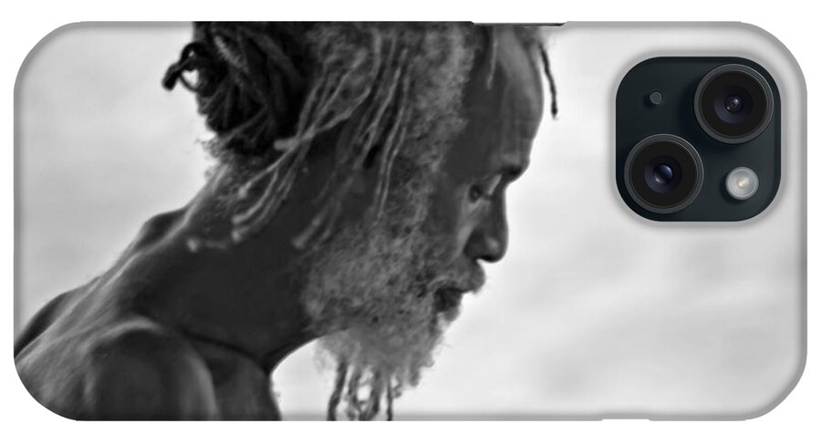 Fisherman iPhone Case featuring the photograph Fisherman at thought by PatriZio M Busnel