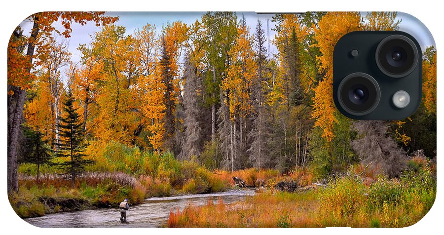 Alaska iPhone Case featuring the photograph Fisherman in Alaska in Autumn by Patrick Wolf