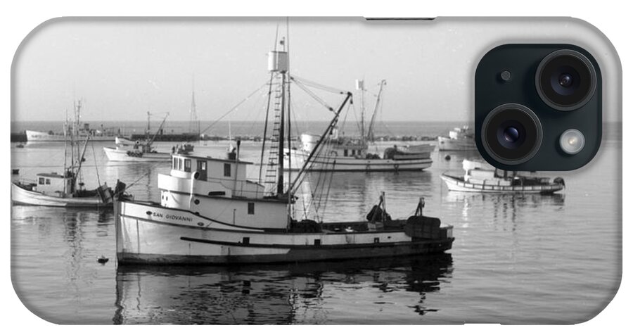 Fishing iPhone Case featuring the photograph Fishing boat San Giovanni Monterey Bay California Circa 1960 by Monterey County Historical Society