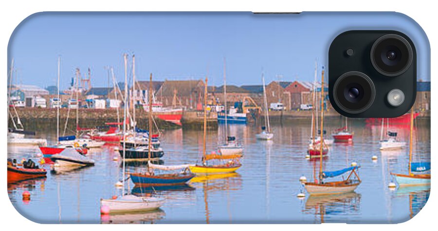 Anchorage iPhone Case featuring the photograph Fishing Boats in the Howth Marina by Semmick Photo