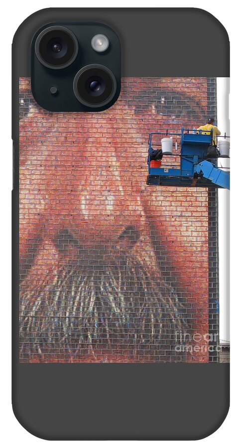 Chicago iPhone Case featuring the photograph Fixing His Face by Ann Horn