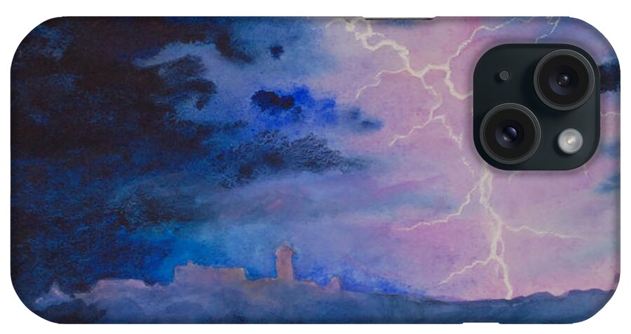 Landscape iPhone Case featuring the painting Flash by Heidi E Nelson