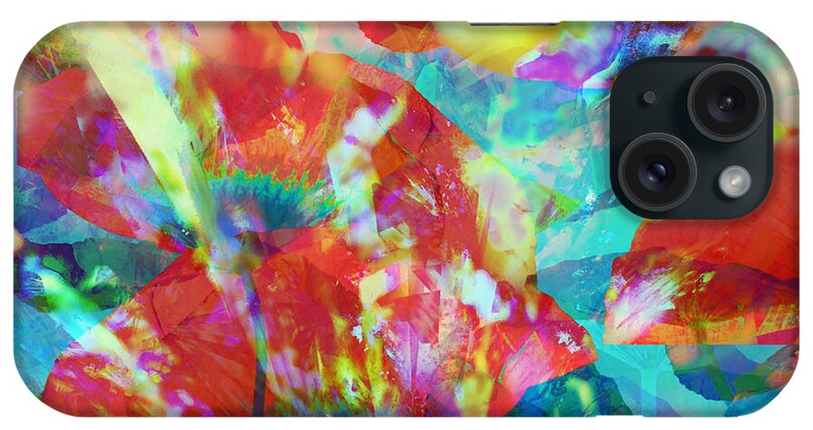 Flowers iPhone Case featuring the digital art Floral Impression by Klara Acel