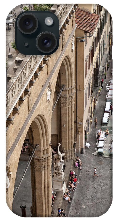 Architecture Art iPhone Case featuring the photograph Florence and Piazza della Signoria by Melany Sarafis