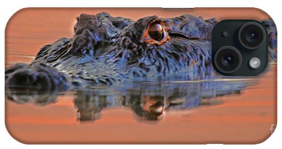Alligator iPhone Case featuring the photograph Alligator for Florida by Luana K Perez
