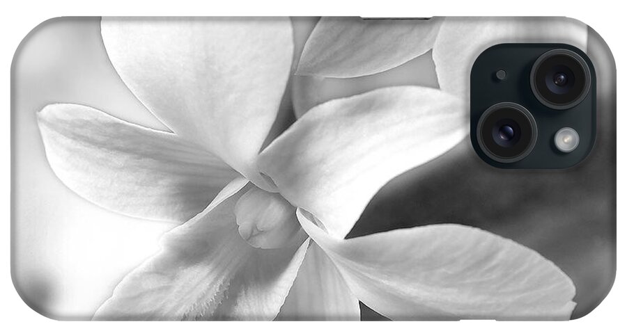 White Orchid iPhone Case featuring the photograph White Orchid #2 by Mike McGlothlen
