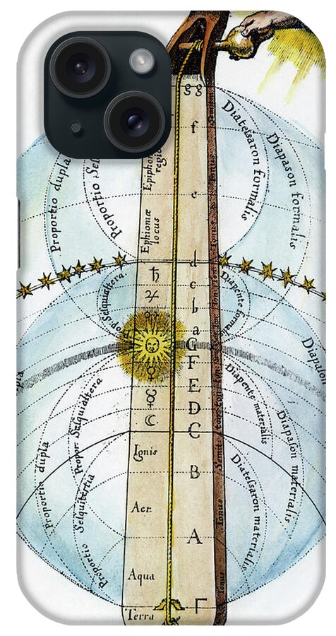 1617 iPhone Case featuring the drawing Fludd Universe, 1617 by Granger