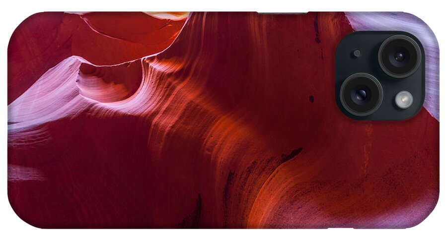 Antelope Canyon iPhone Case featuring the photograph Fluorescent Rocks by Jason Chu