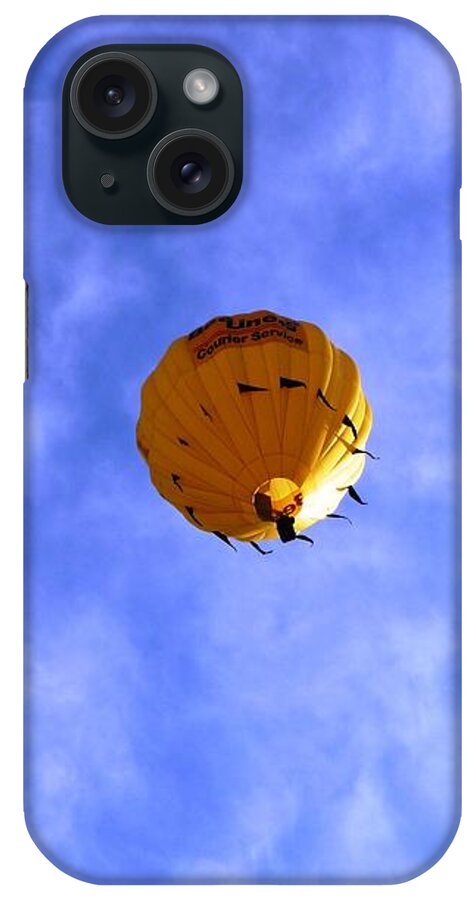 Hot Air Balloon iPhone Case featuring the photograph Flying HIgh by Lisa Blake