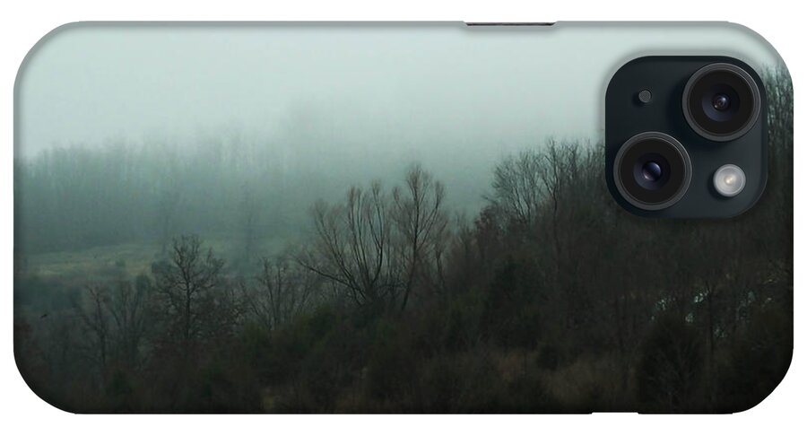 Fog iPhone Case featuring the photograph Foggy Mountain Morning Bentonville AR by Lizi Beard-Ward