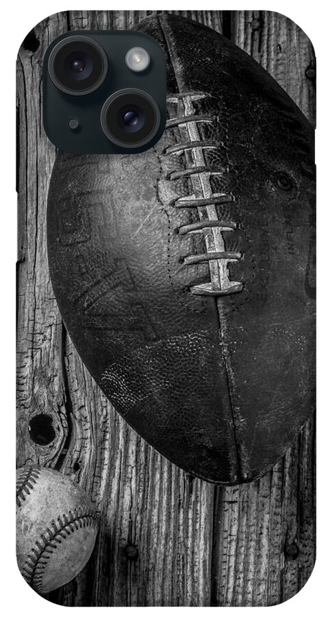 Old iPhone Case featuring the photograph Football and Baseball by Garry Gay