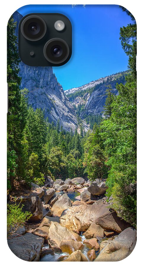 Yosemite iPhone Case featuring the photograph Footbridge View by Mike Lee