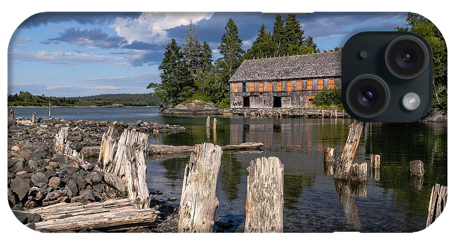 Smokehouse Photograph iPhone Case featuring the photograph Forgotten Downeast Smokehouse by Marty Saccone