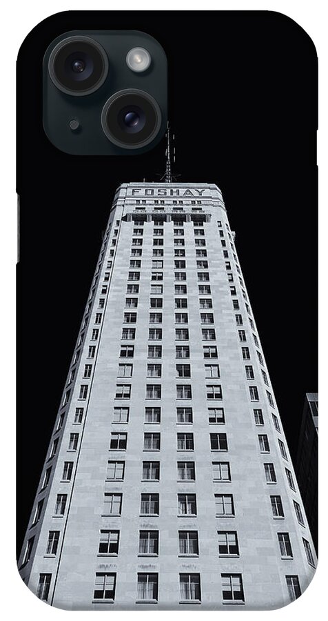 Foshay Tower iPhone Case featuring the photograph Foshay Tower mono by Rachel Cohen