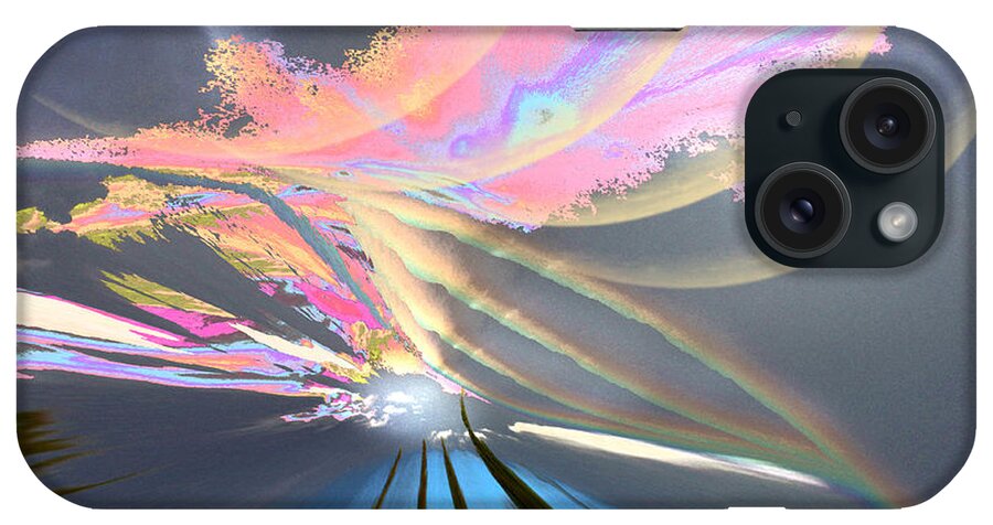 Augusta Stylianou iPhone Case featuring the digital art Four Planets by Augusta Stylianou