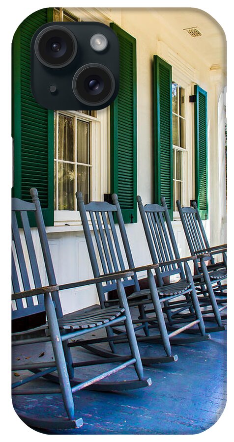 Porch iPhone Case featuring the photograph Four Porch Rockers by Perry Webster