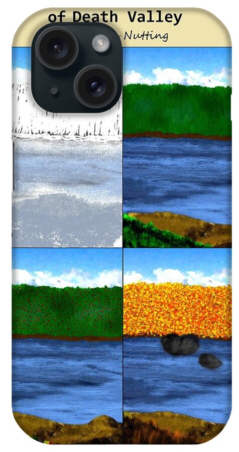 Winter iPhone Case featuring the painting Four Seasons of Death Valley by Bruce Nutting
