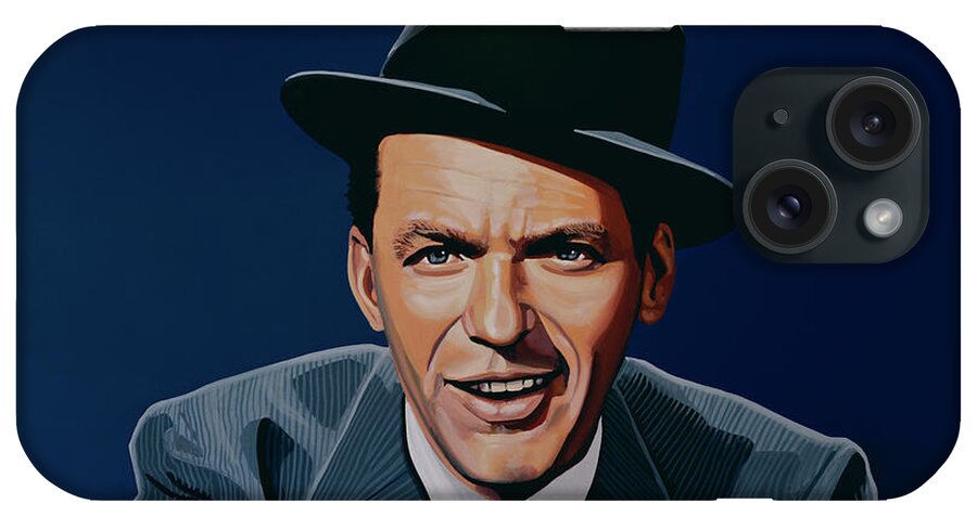 Frank Sinatra iPhone Case featuring the painting Frank Sinatra by Paul Meijering