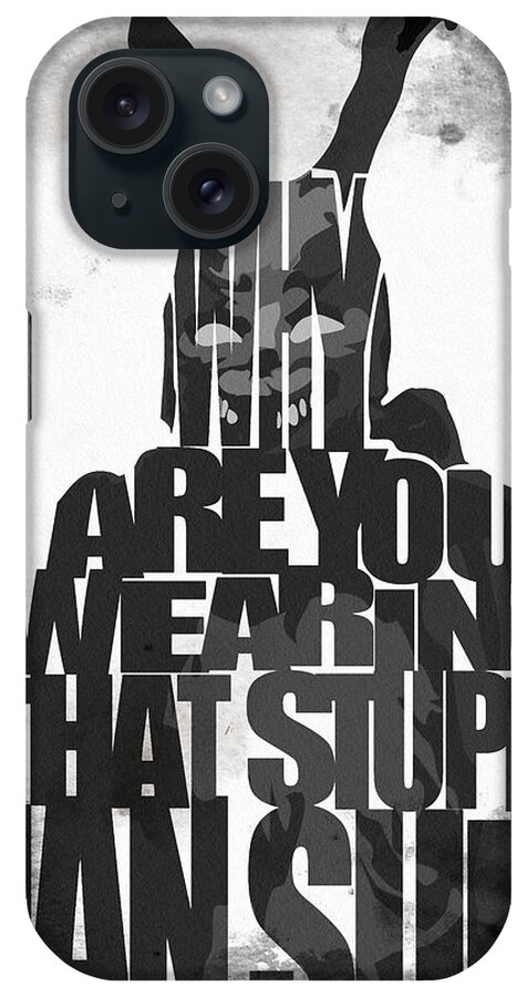 Frank iPhone Case featuring the painting Frank the Rabbit - Donnie Darko by Inspirowl Design