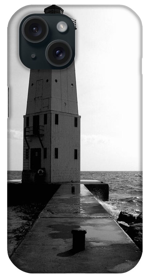Lighthouse iPhone Case featuring the photograph Frankfort Michigan Lighthouse ll by Michelle Calkins