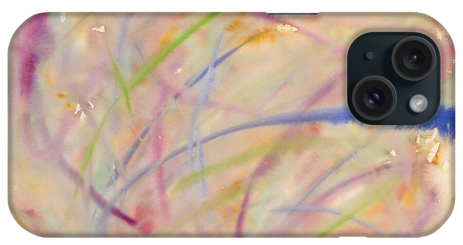 Abstract iPhone Case featuring the painting Freedom by Angela Bushman