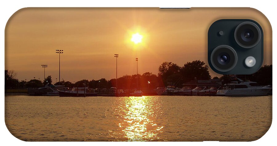 Freeport Summer Sunset iPhone Case featuring the photograph Freeport Summer Sunset by John Telfer