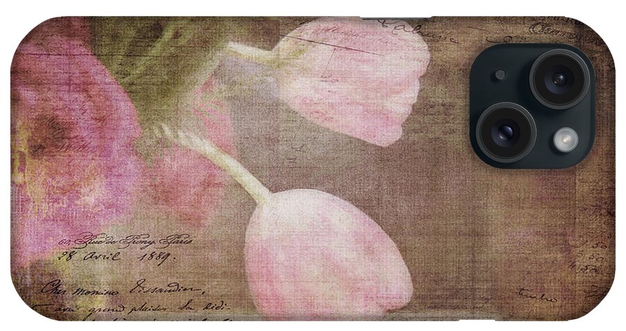Tulips iPhone Case featuring the digital art French Tulips by Jayne Carney