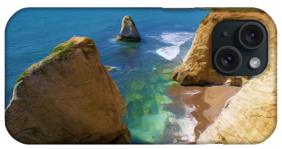 Coast iPhone Case featuring the digital art Freshwater Bay by Ron Harpham