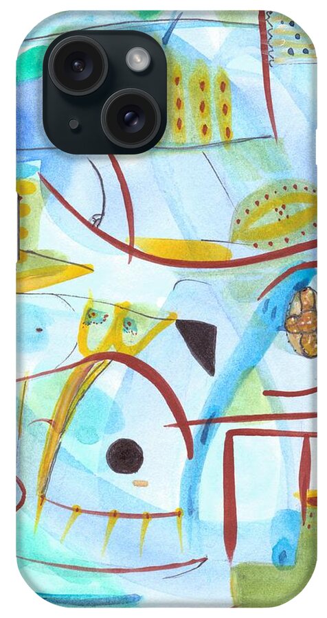 Design iPhone Case featuring the painting From Within 2 by Stephen Lucas