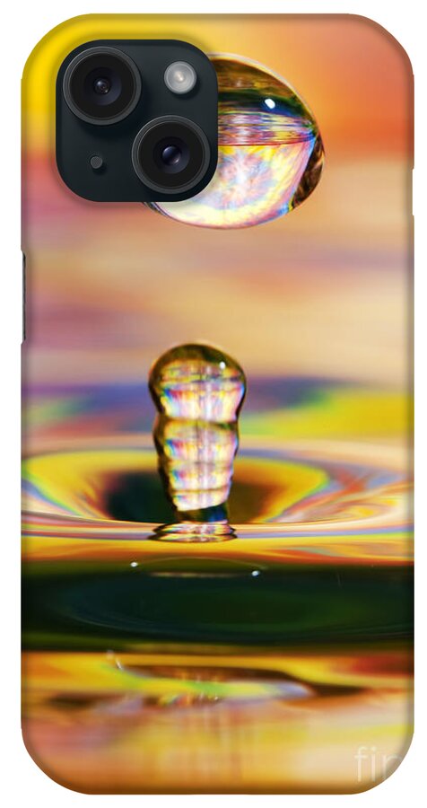 Drop iPhone Case featuring the photograph Frozen Colors by Darren Fisher