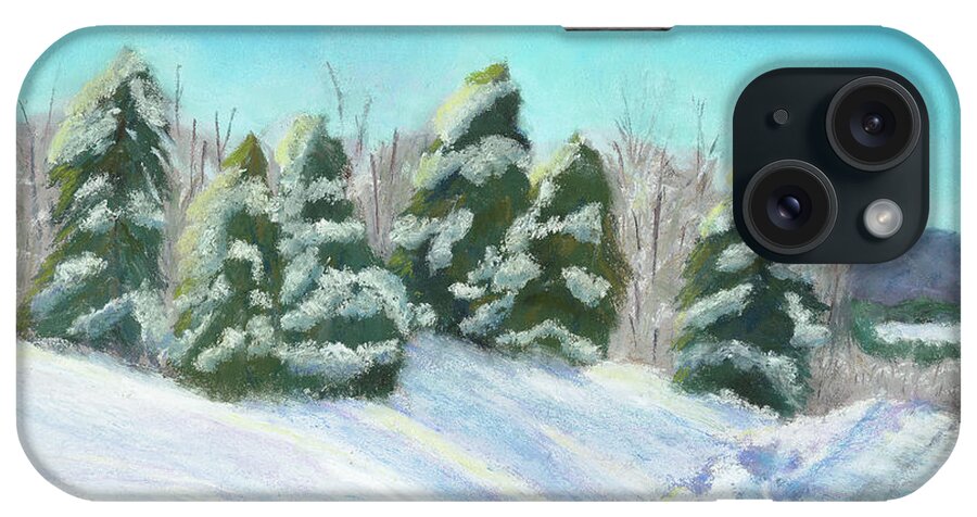 Snow iPhone Case featuring the painting Frozen Sunshine by Arlene Crafton