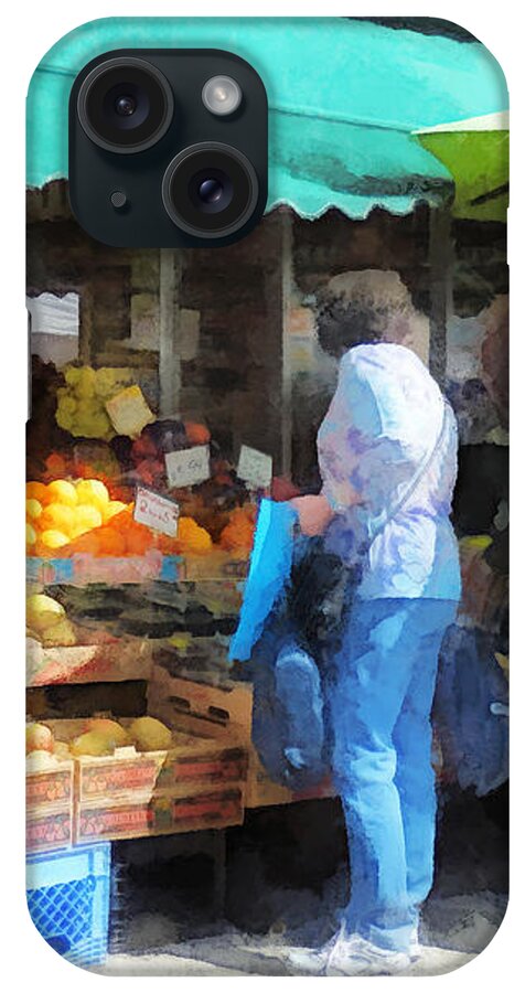Fruit iPhone Case featuring the photograph Hoboken NJ - Fruit For Sale by Susan Savad