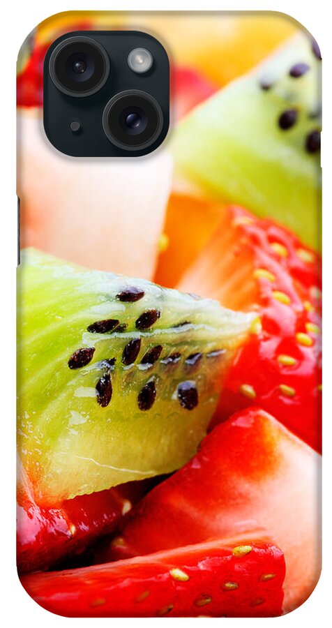 Fruit iPhone Case featuring the photograph Fruit salad macro by Johan Swanepoel