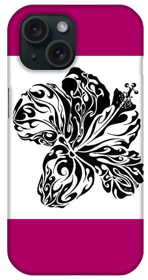 Doodle iPhone Case featuring the painting Full Bloom of Hope by Anushree Santhosh