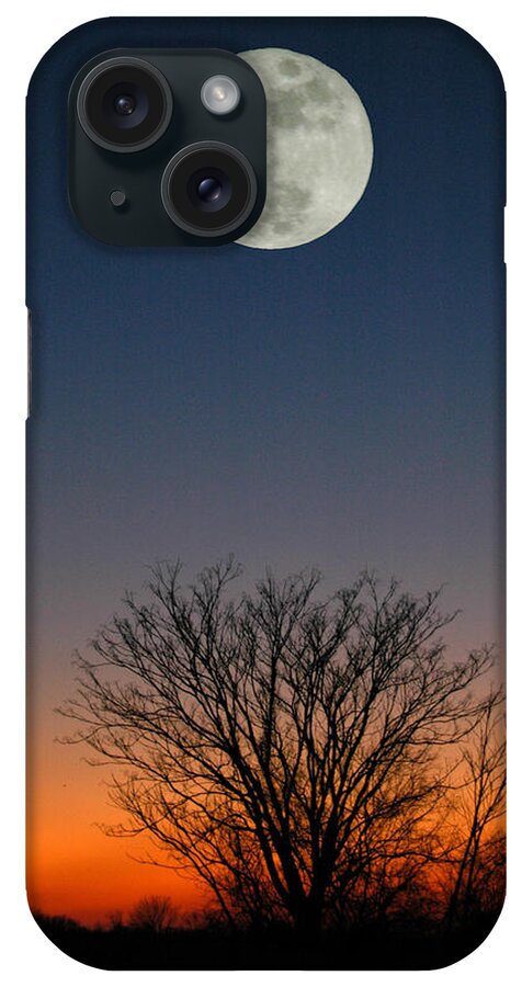 Full Moon iPhone Case featuring the photograph Full Moon Rising by Raymond Salani III