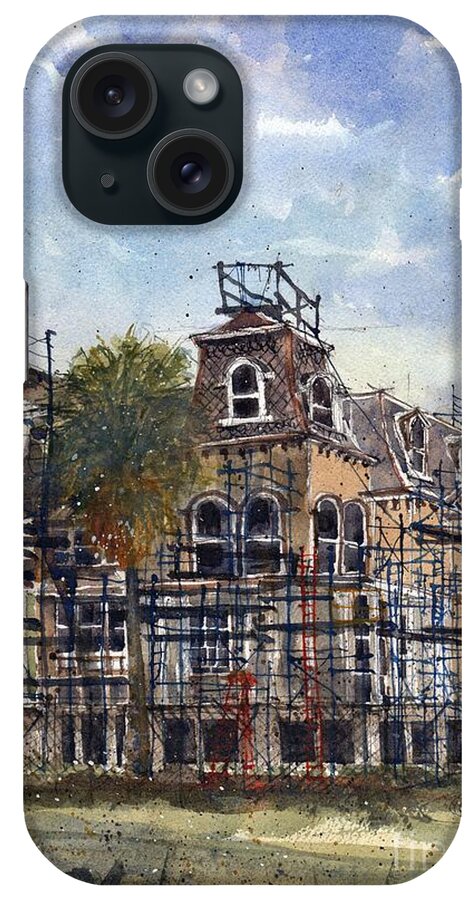 Fulton iPhone Case featuring the painting Fulton Mansion by Tim Oliver