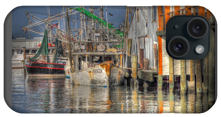 Galveston iPhone Case featuring the photograph Galveston Shrimp Boats by Savannah Gibbs
