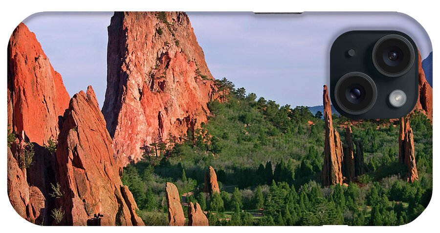 Scenics iPhone Case featuring the photograph Garden Of The Gods Fountain Formation by Wholden