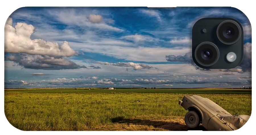 Carhenge iPhone Case featuring the photograph Gazing Toward the Sky by Steve Sullivan