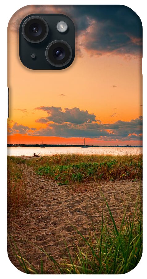 Conimicut Beach iPhone Case featuring the photograph Gem On The Bay by Lourry Legarde