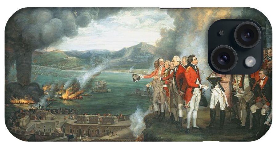 Fortress iPhone Case featuring the painting General Eliott And His Officers by George Carter