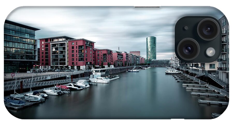 Empty iPhone Case featuring the photograph Germany, Hesse, Frankfurt, Westhafen by Westend61