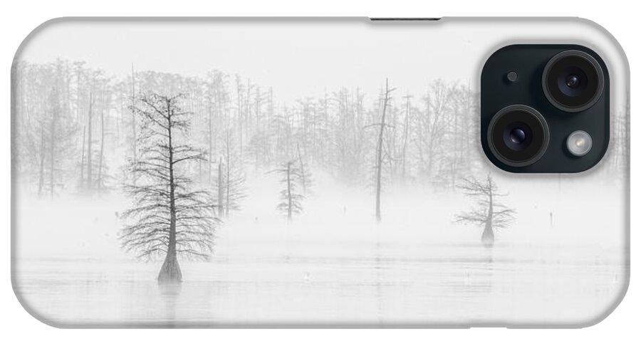 Trees In Fog iPhone Case featuring the photograph Ghost Trees II by David Waldrop
